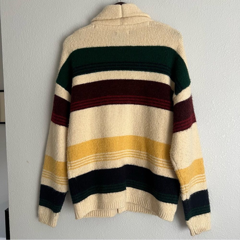 Vintage Nautica Hudson Bay Shawl Collar Cardigan Size Small - Picture 2 of 7